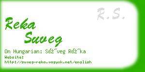 reka suveg business card